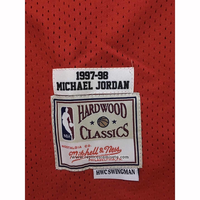 Camiseta Chicago Bulls Michael Jordan #23 Retro Rojo2